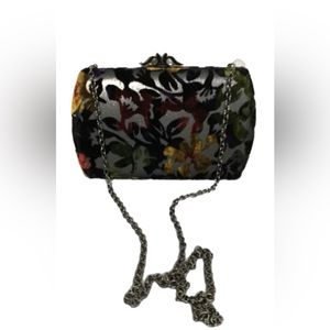 NWT Sondra Roberts Floral Jacquard Evening Bag